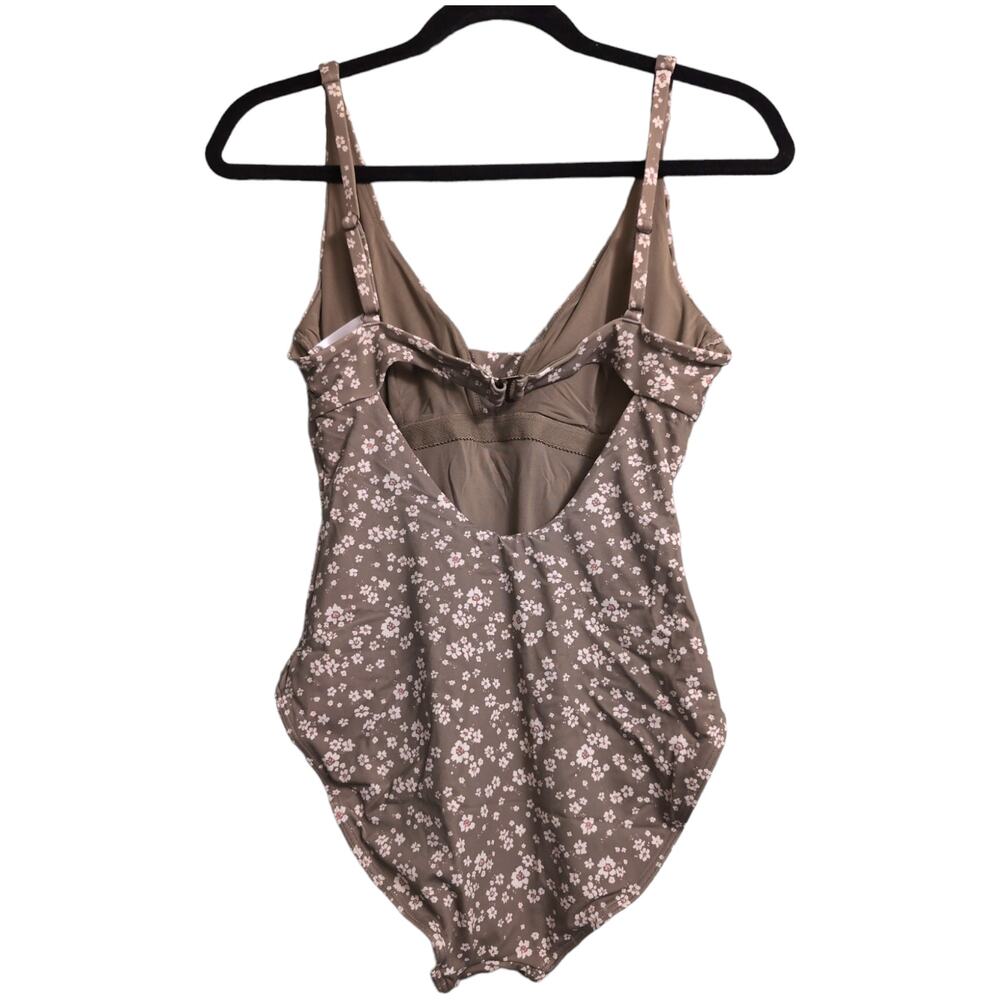 Andie Tahiti One Piece Ditsy Floral Olive Swimwear Bathing Suit Size S New - Picture 5 of 12